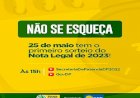 Sorteio do Nota Legal: Mais de um milhão de contribuintes habilitados