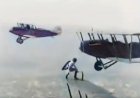 Aeronauta pioneira salva aviador em perigo com trocar de pneu de avião em voo