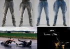 CALÇA JEANS COM AIRBAG PARA MOTOCICLISTAS