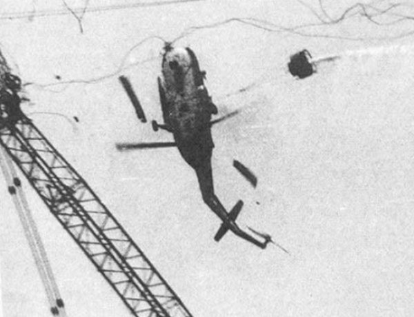 A queda do helicóptero em Chernobyl